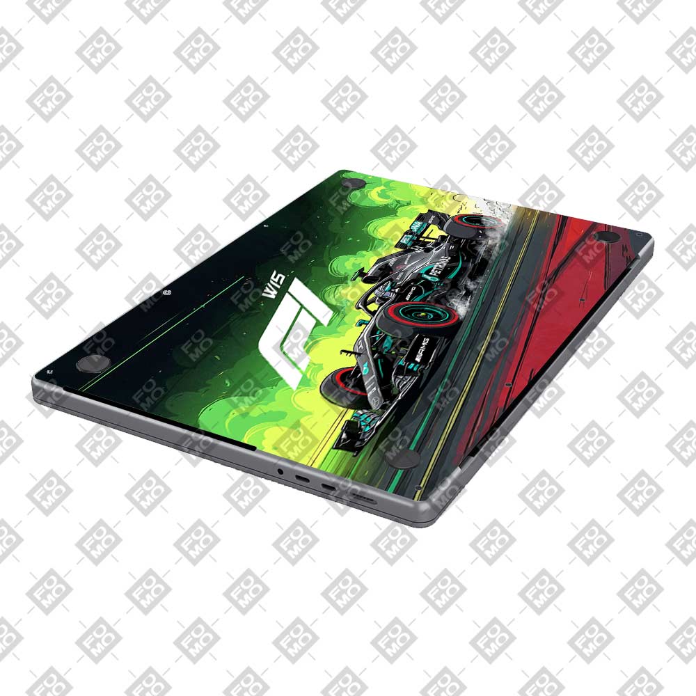 W15 F1 Red Bull x AMG Velocity MacBook Air 13 M4 2025 Laptop Skin