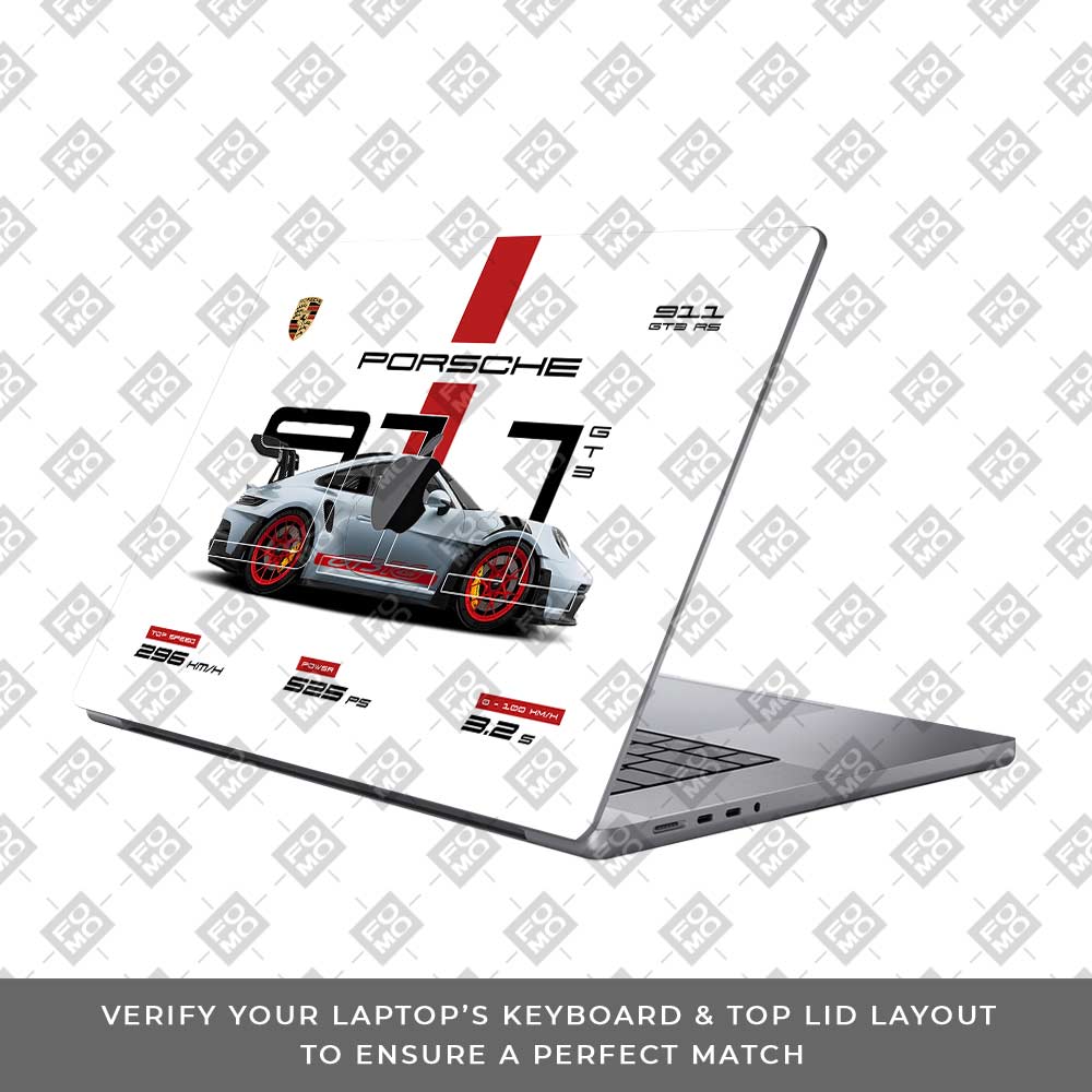 Porsche 911 GT3 RS MacBook Pro 13 M2 2022 Laptop Skin