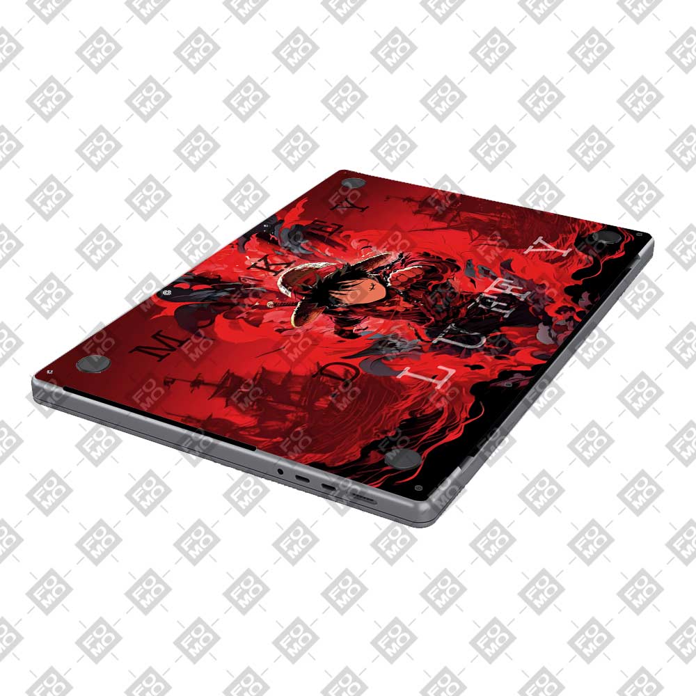 Red King Luffy MacBook Air 13 M4 2025 Laptop Skin