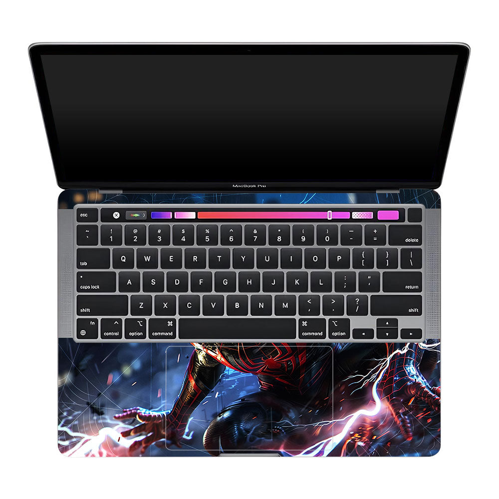 Miles Morales Shockwave MacBook Pro 13 M2 2022 3D Laptop Skin