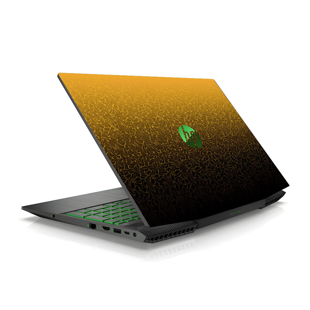 Orange to Black Gradient HP Pavilion Gaming 15 CX Series Laptop Skin