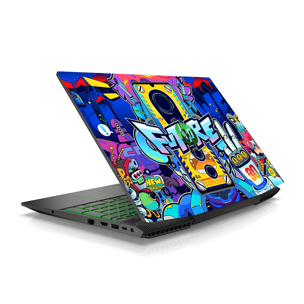 Futuristic Cyberpunk Vision HP Pavilion Gaming 15 CX Laptop Skin