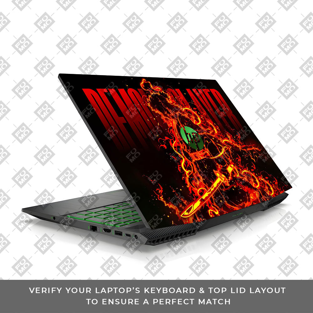 Rengoku Blazing Inferno HP Pavilion Gaming 15 CX Series  Laptop Skin