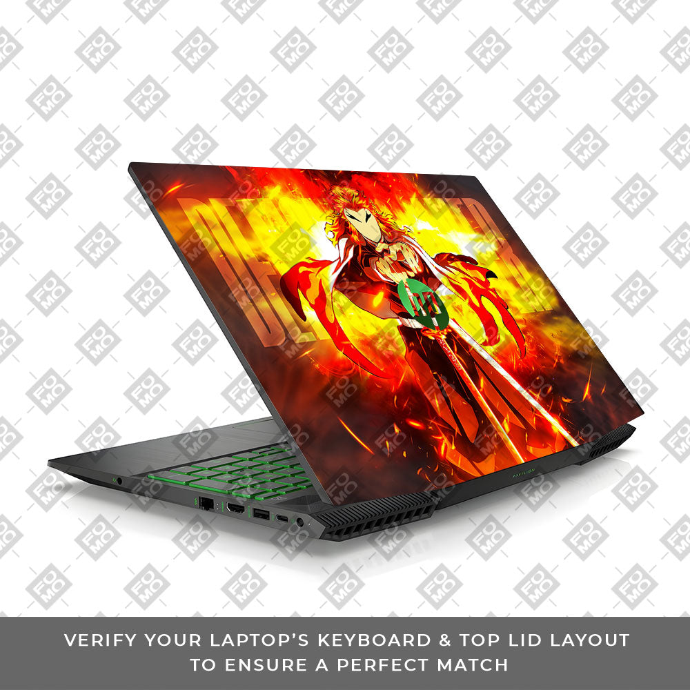 Flame Hashira Rengoku HP Pavilion Gaming 15 CX Series  Laptop Skin