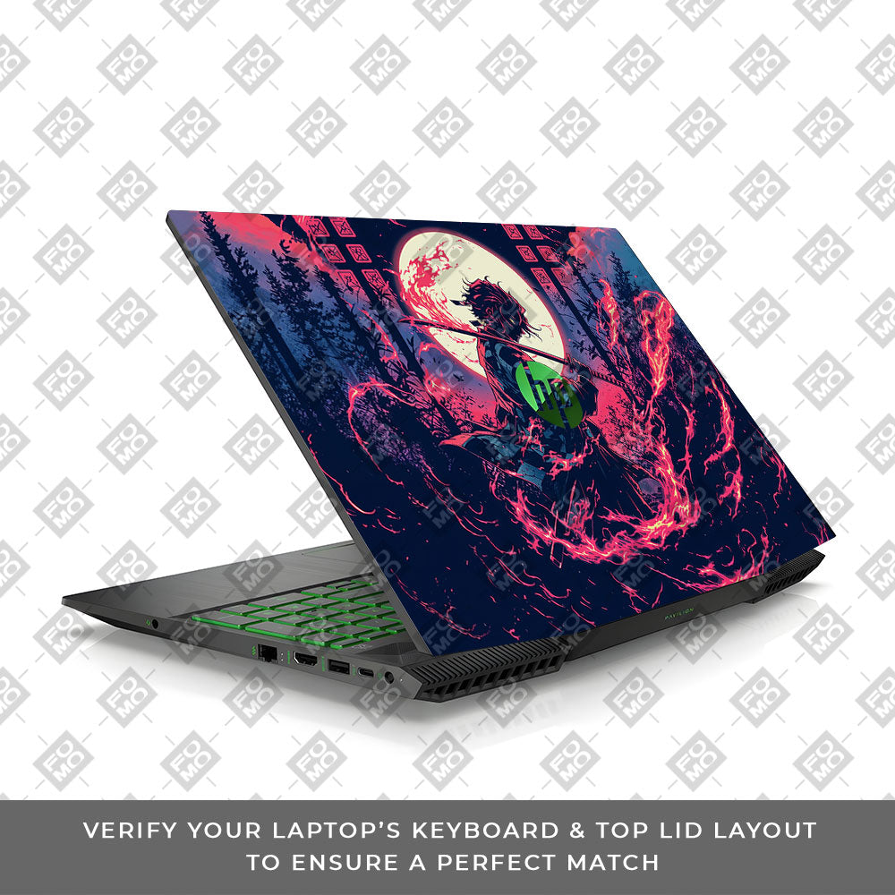 Tanjiro's Flame of Ember HP Pavilion Gaming 15 CX Series  Laptop Skin