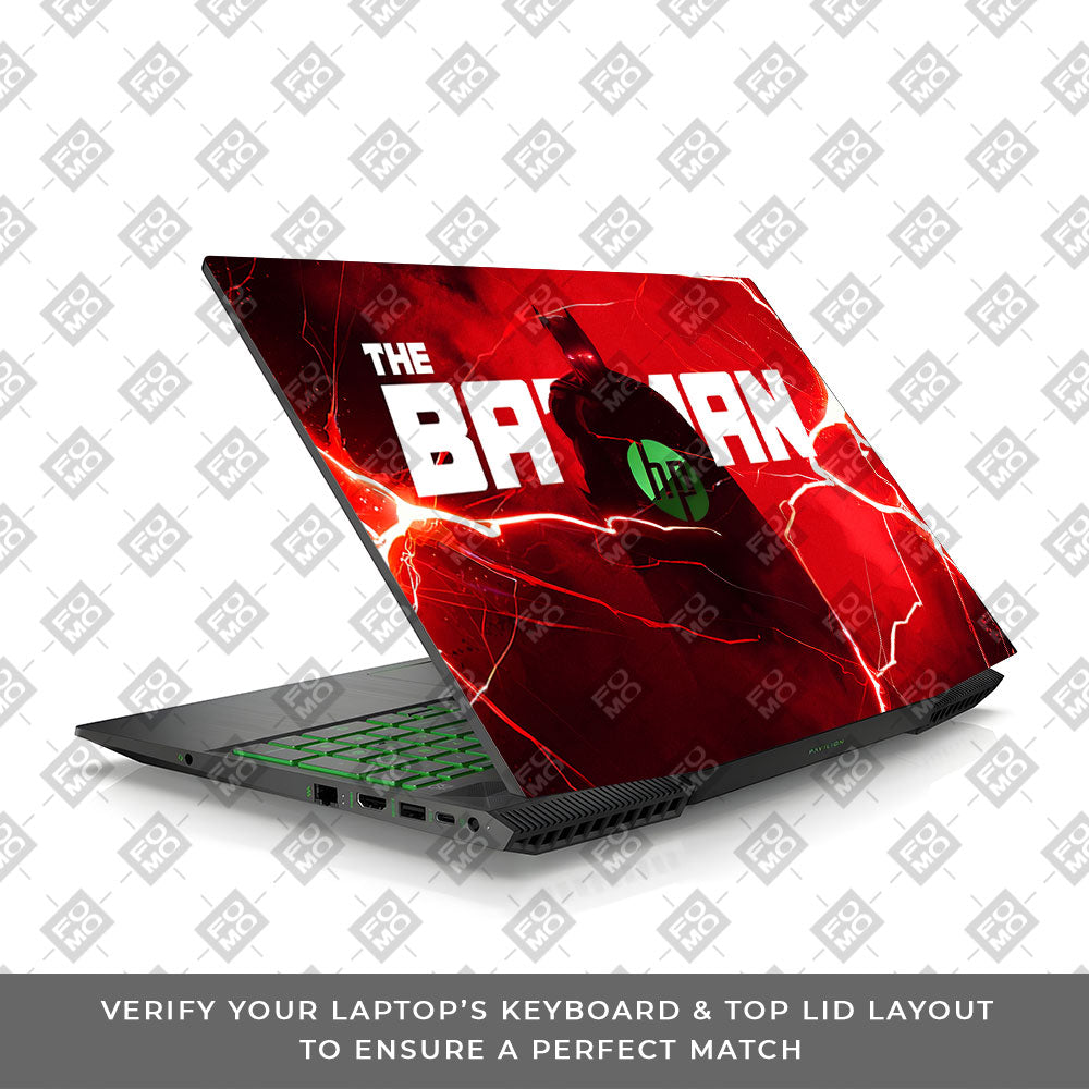 Red Rage Batman HP Pavilion Gaming 15 CX Series 3D Laptop Skin