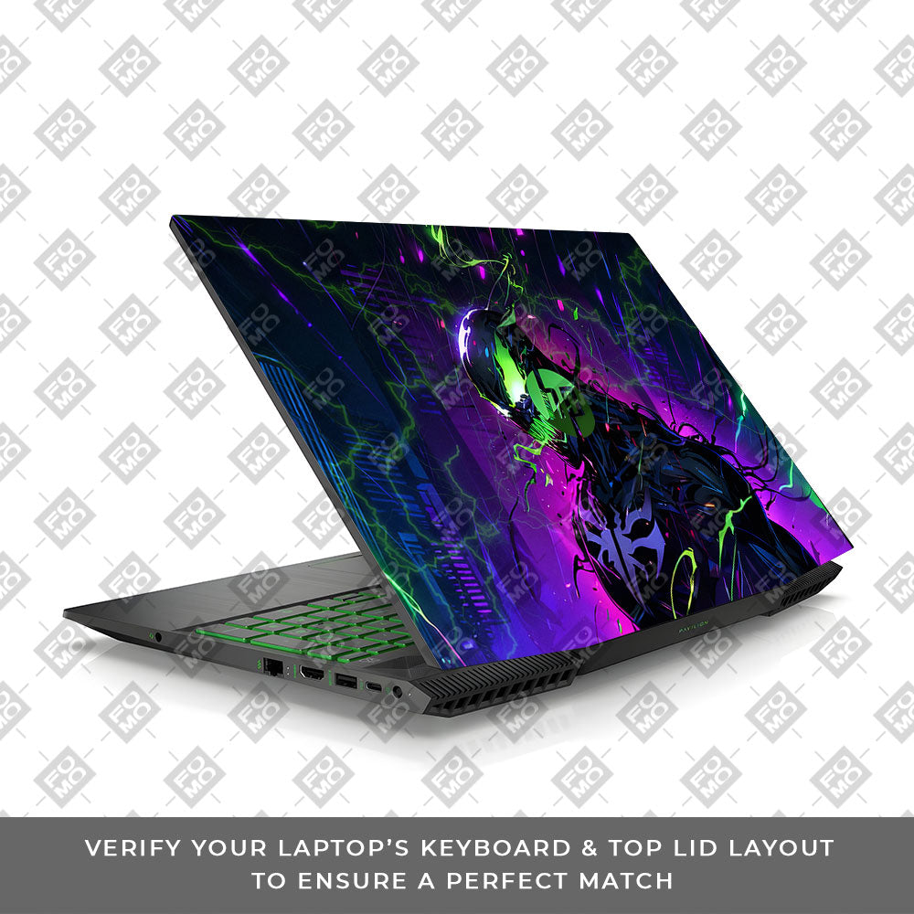 Venom Chaos Surge HP Pavilion Gaming 15 CX Series 3D Laptop Skin