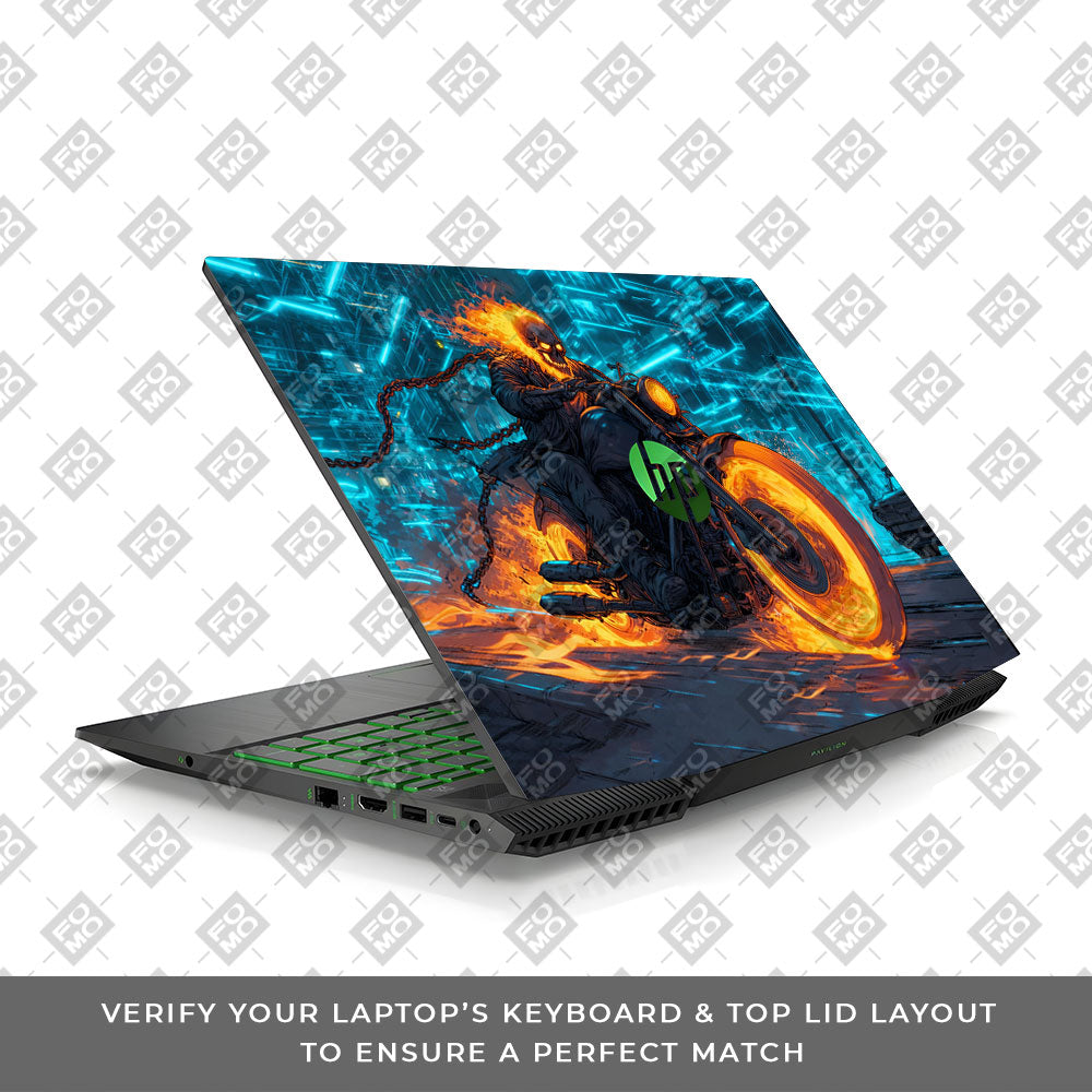 Hellfire Rider HP Pavilion Gaming 15 CX Series Laptop Skin