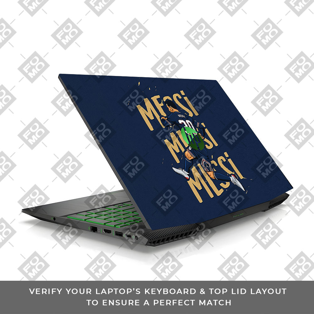 Messi Motion Masterpiece HP Pavilion Gaming 15 CX Series Laptop Skin