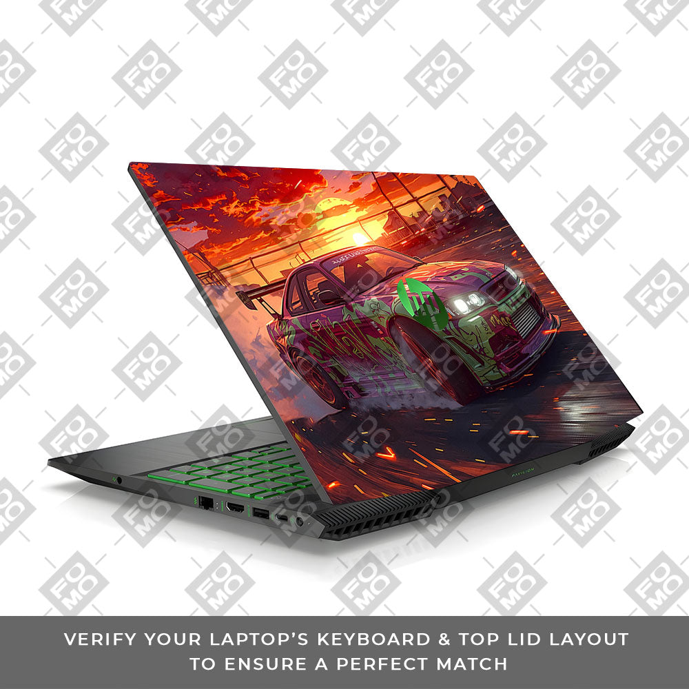 Tokyo Drift Vibes HP Pavilion Gaming 15 CX Series Laptop Skin
