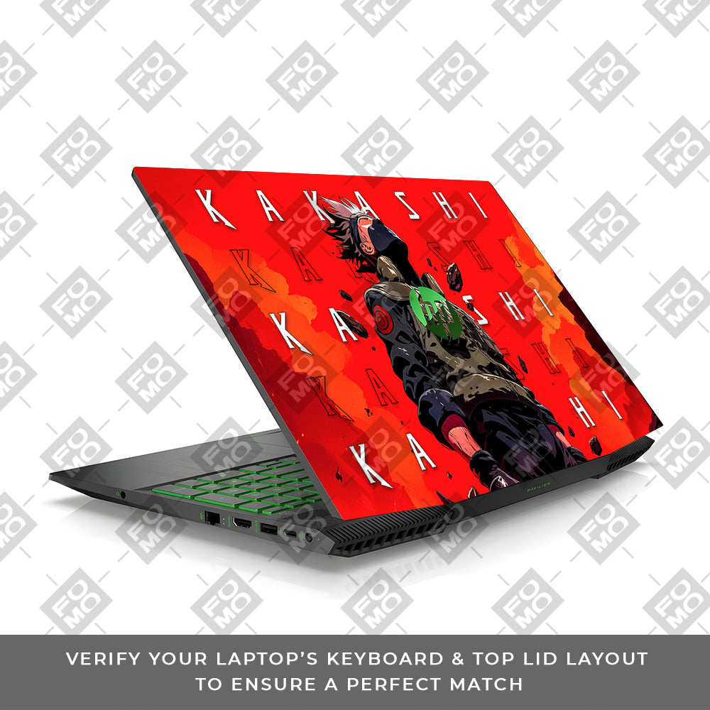 Kakashi Hatake Inferno HP Pavilion Gaming 15 CX Series Laptop Skin