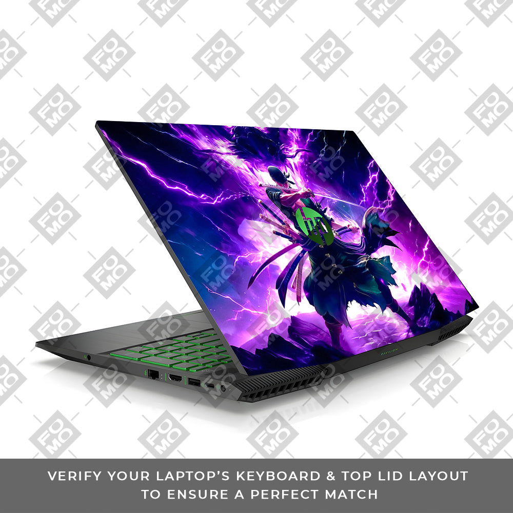 Roronoa Zoro Hell Mode HP Pavilion Gaming 15 CX Series Laptop Skin