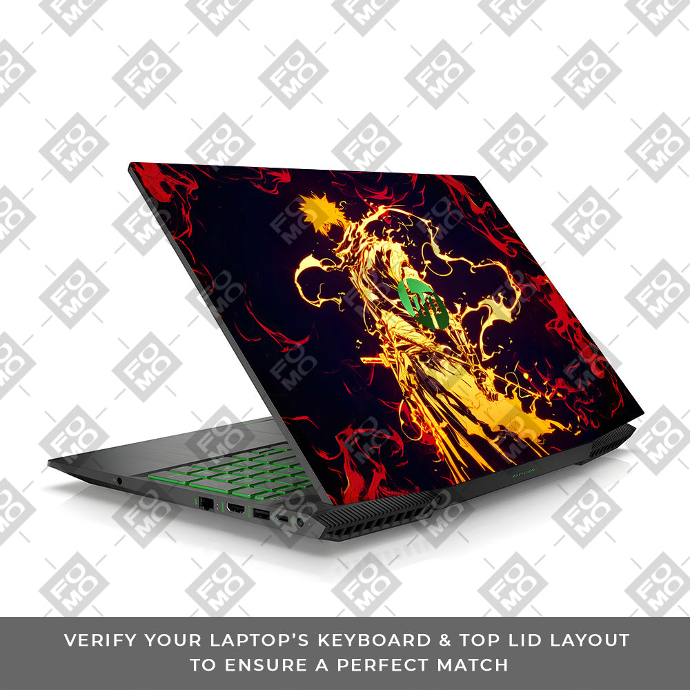 Bleach Ichigo Bankai Form HP Pavilion Gaming 15 CX Series Laptop Skin