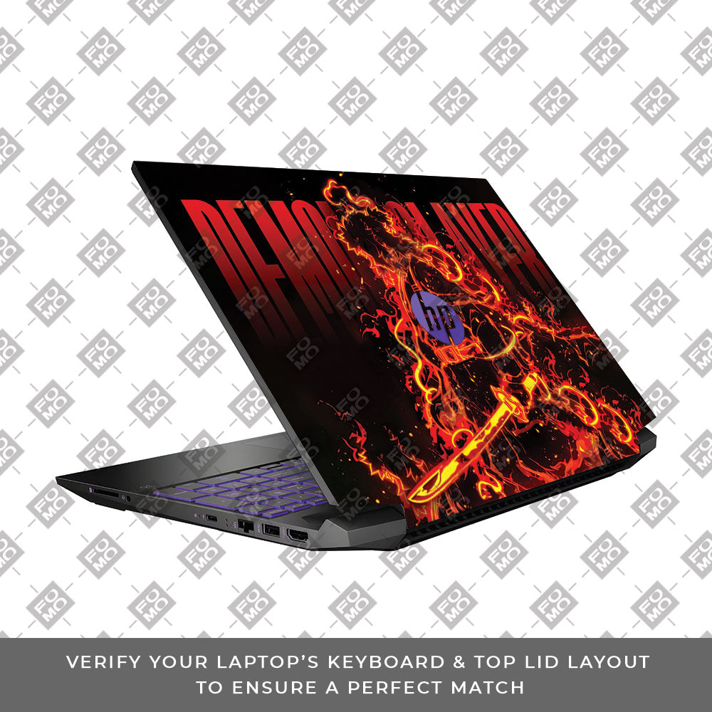 Rengoku Blazing Inferno HP Pavilion Gaming 15 EC Series  Laptop Skin