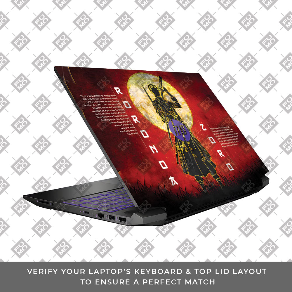 Zoro Under Golden Moon HP Pavilion Gaming 15 EC Series  Laptop Skin