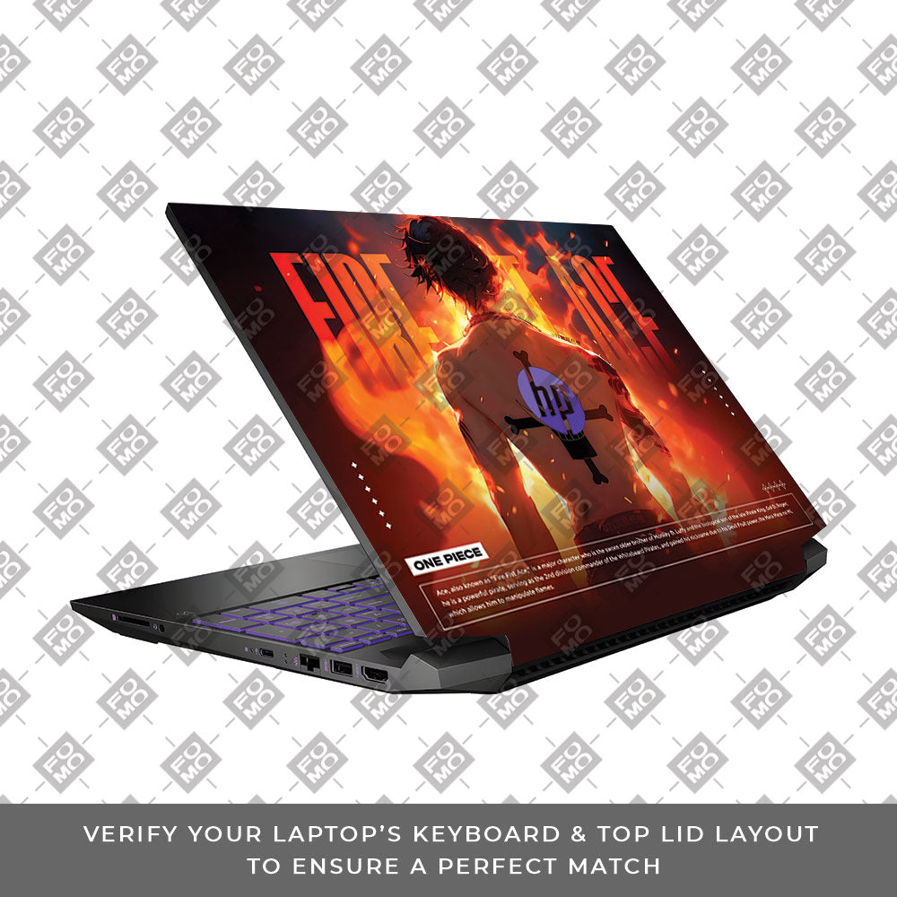 Fire Fist Ace HP Pavilion Gaming 15 EC Series  Laptop Skin