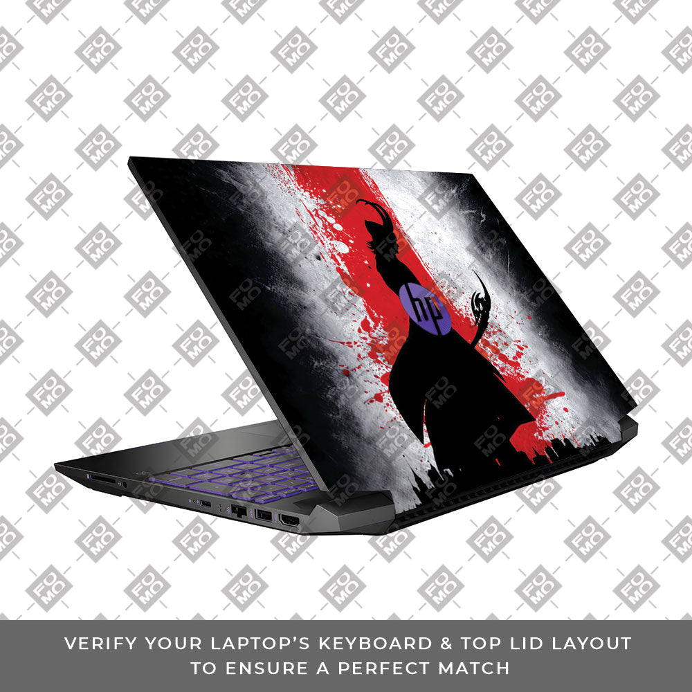 Loki Silhouette Red Strike HP Pavilion Gaming 15 EC Series Laptop Skin