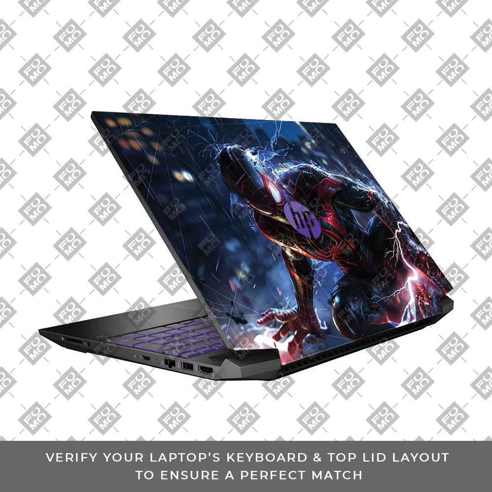 Miles Morales Shockwave HP Pavilion Gaming 15 EC Series 3D Laptop Skin