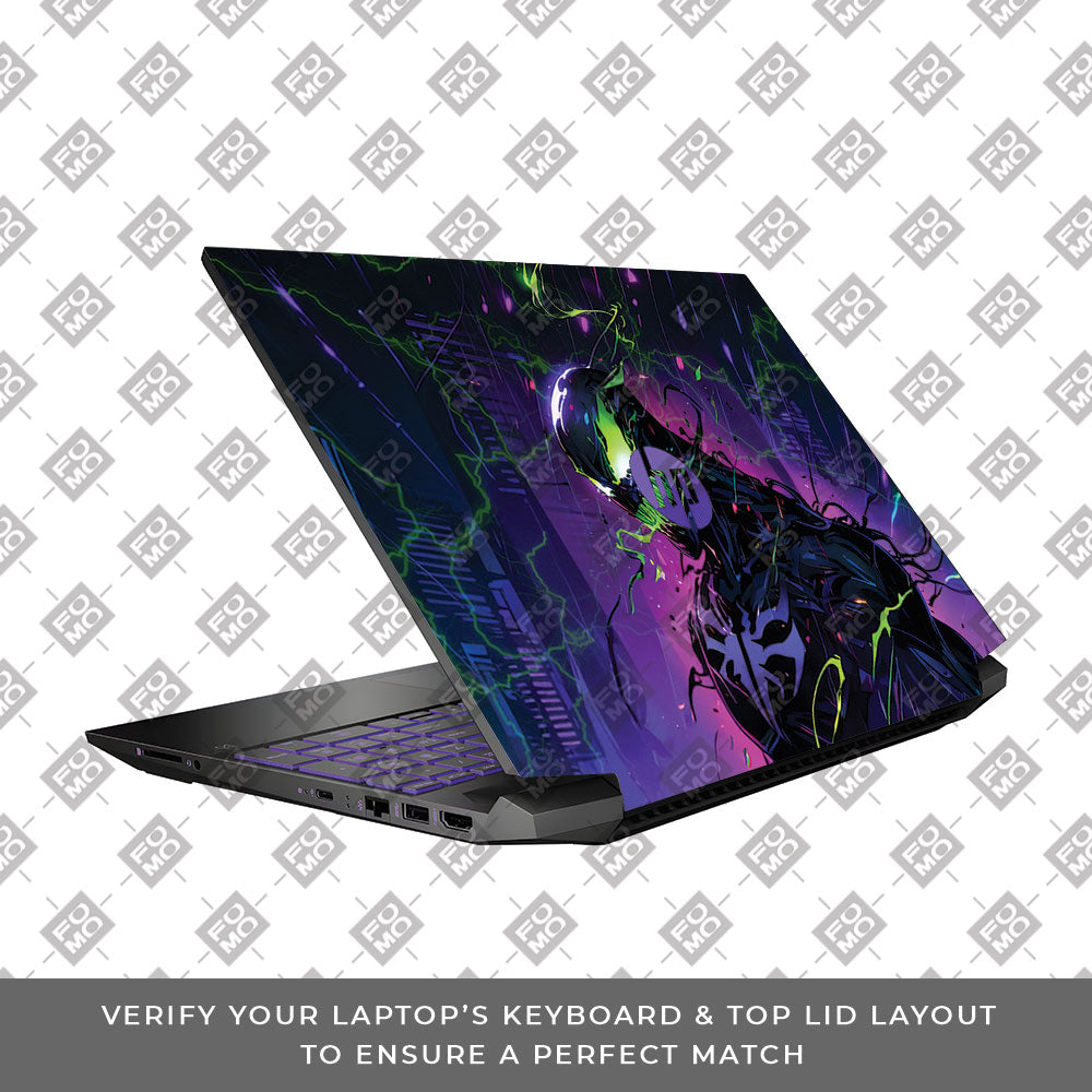 Venom Chaos Surge HP Pavilion Gaming 15 EC Series 3D Laptop Skin