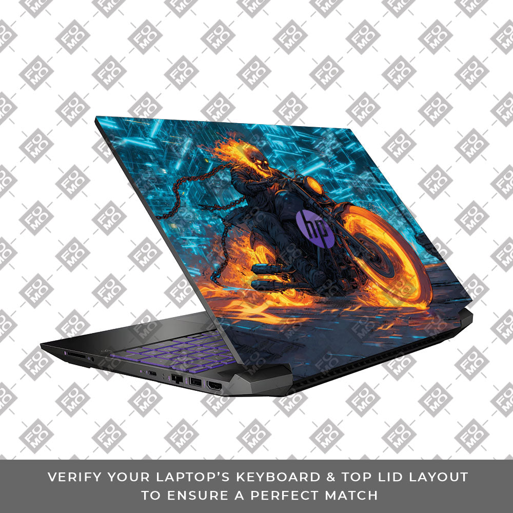 Hellfire Rider HP Pavilion Gaming 15 EC Series Laptop Skin