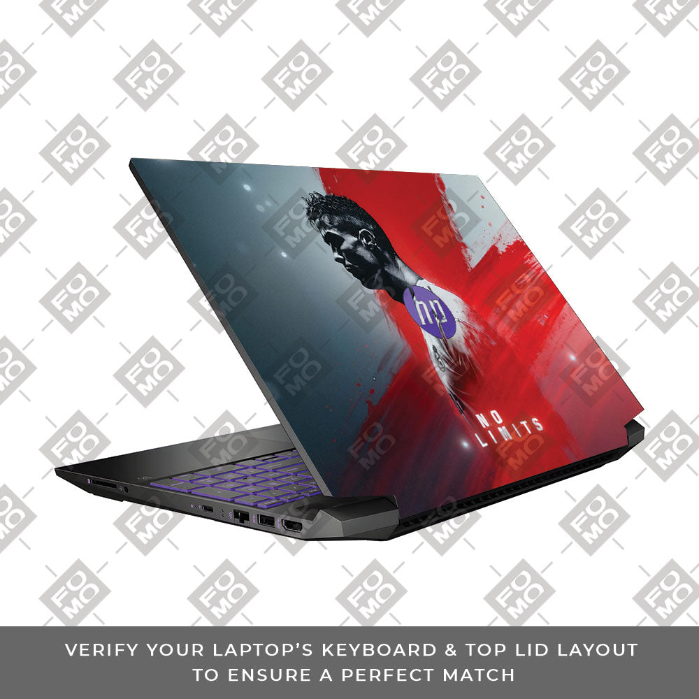 No Limits Ronaldo Spirit HP Pavilion Gaming 15 EC Series Laptop Skin