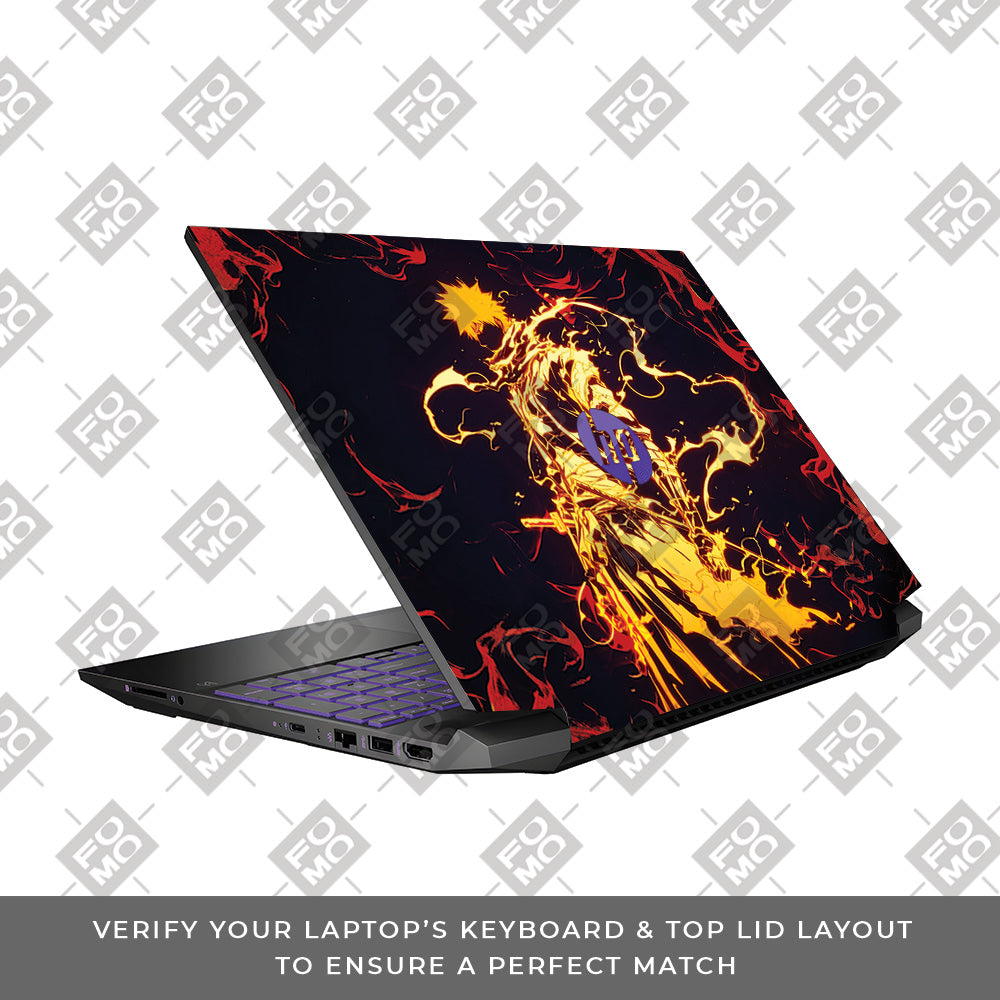 Bleach Ichigo Bankai Form HP Pavilion Gaming 15 EC Series Laptop Skin