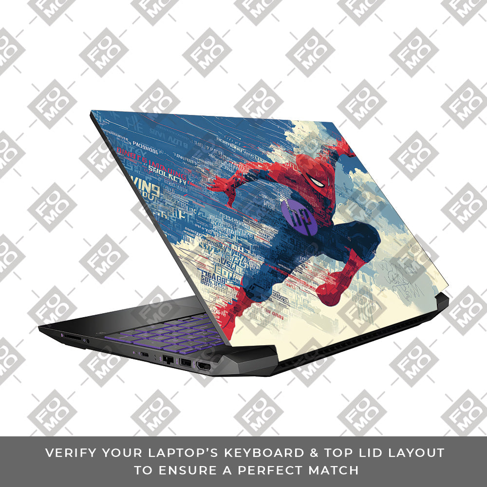 Spiderman Velocity HP Pavilion Gaming 15 EC Series Laptop Skin