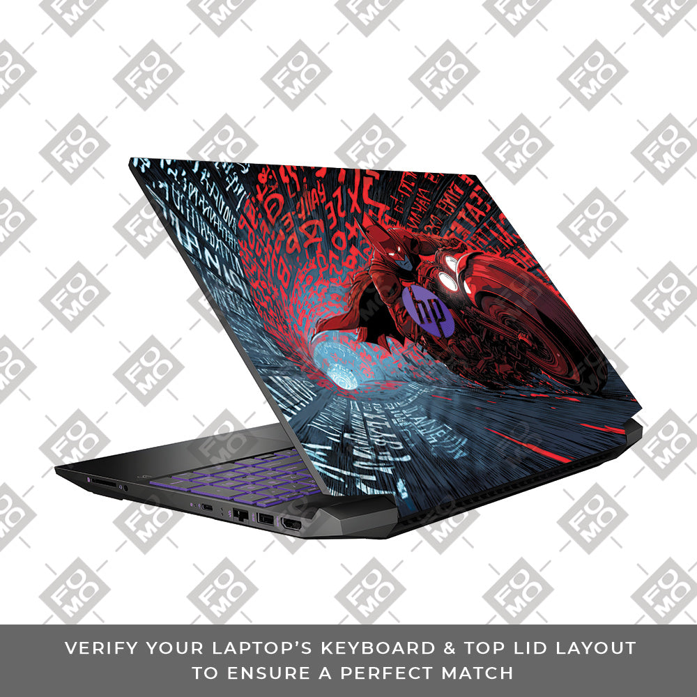 Dark Knight Overdrive HP Pavilion Gaming 15 EC Series 3D Laptop Skin