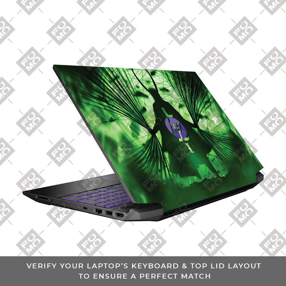 Loki's Green Aura HP Pavilion Gaming 15 EC Series Laptop Skin