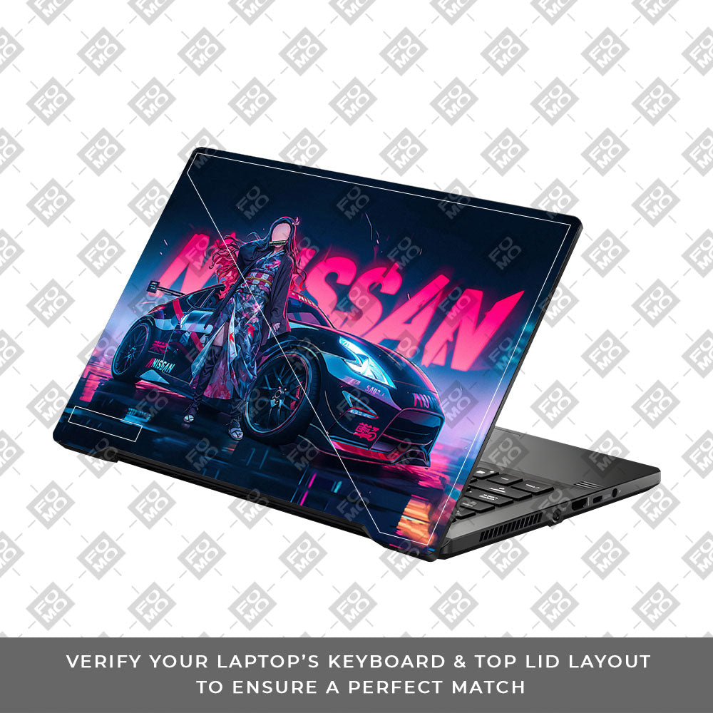 Neon Bloom Nezuko Racer Asus ROG Zephyrus G14 GA401  Laptop Skin
