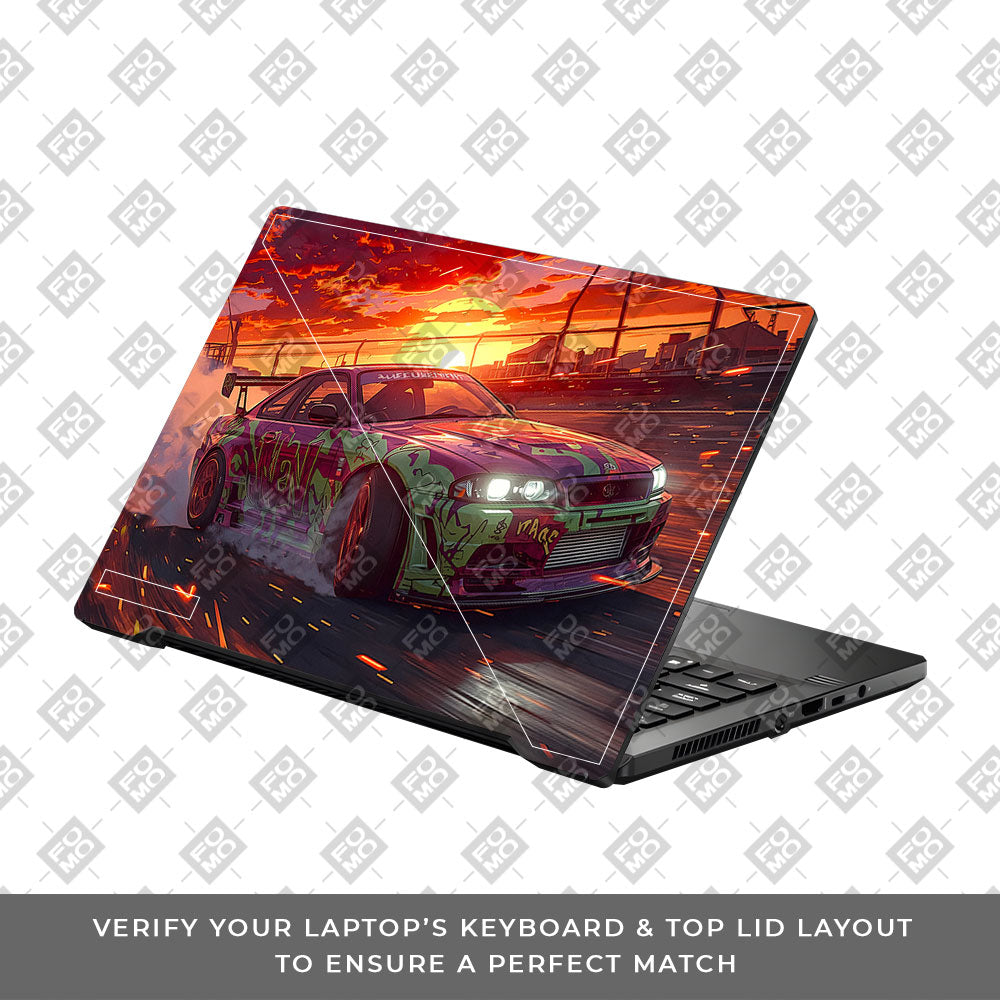 Tokyo Drift Vibes Asus ROG Zephyrus G14 GA401  Laptop Skin