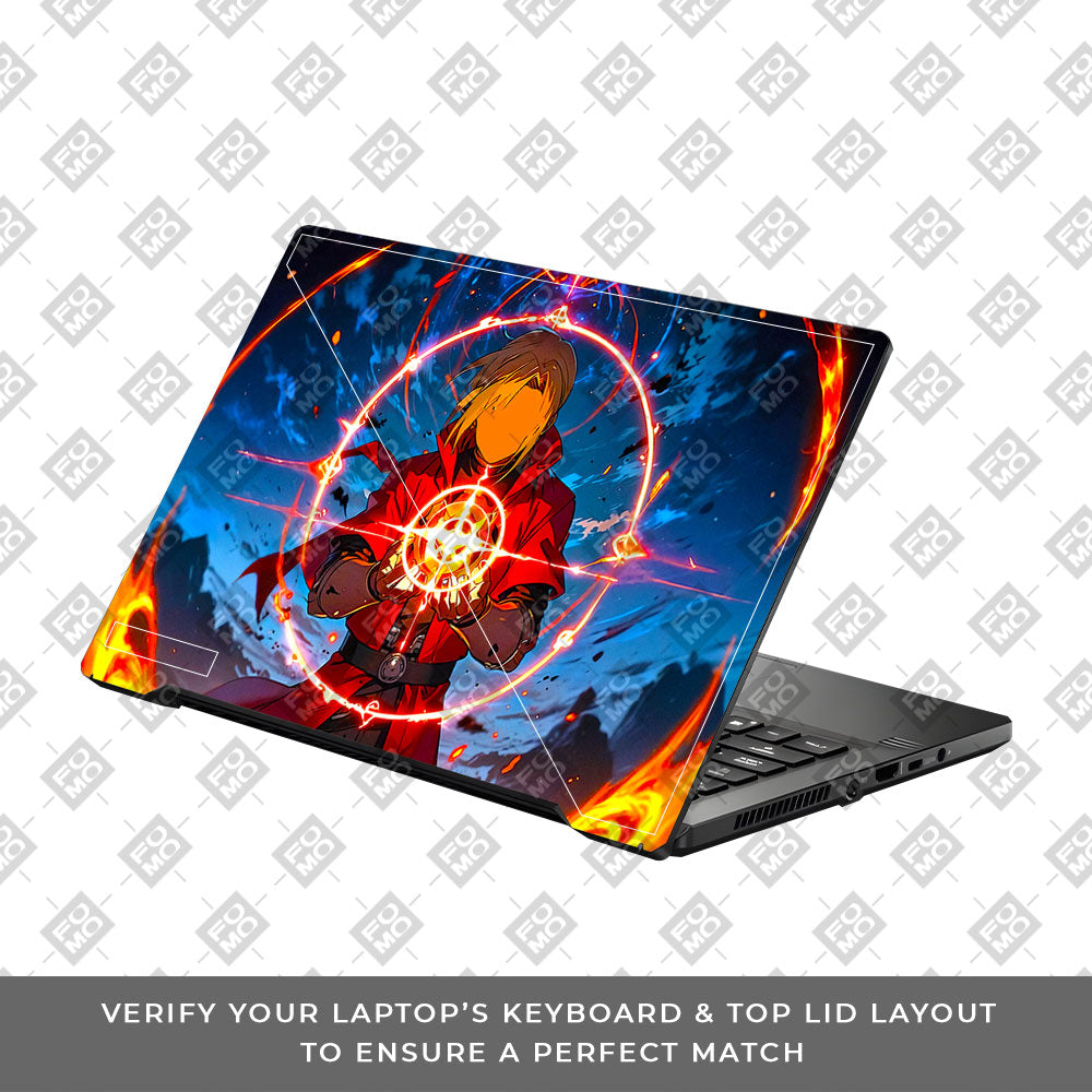 Edward Elric Fullmetal Alchemist Asus ROG Zephyrus G14 GA401 Laptop Skin