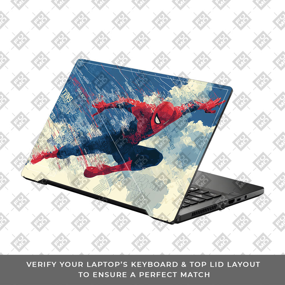 Spiderman Velocity Asus ROG Zephyrus G14 GA401 Laptop Skin