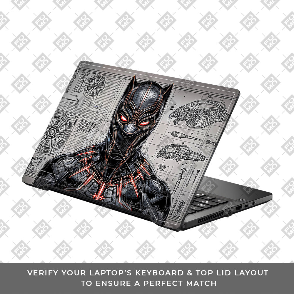 Black Panther Vibranium Tech Asus ROG Zephyrus G14 GA401 3D Laptop Skin