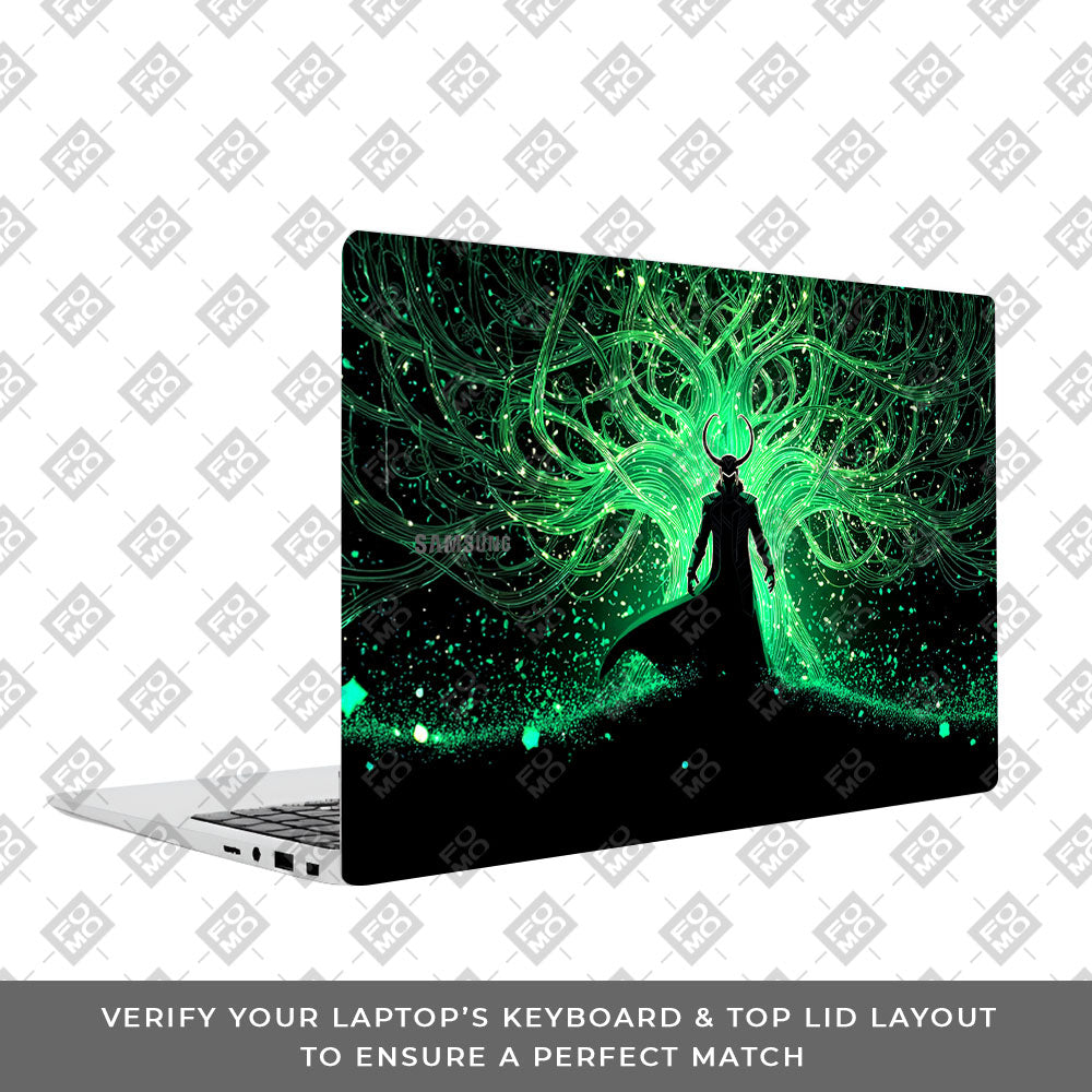 Loki God of Mischief Neon Samsung Galaxy Book 4 15.6 Laptop Skin