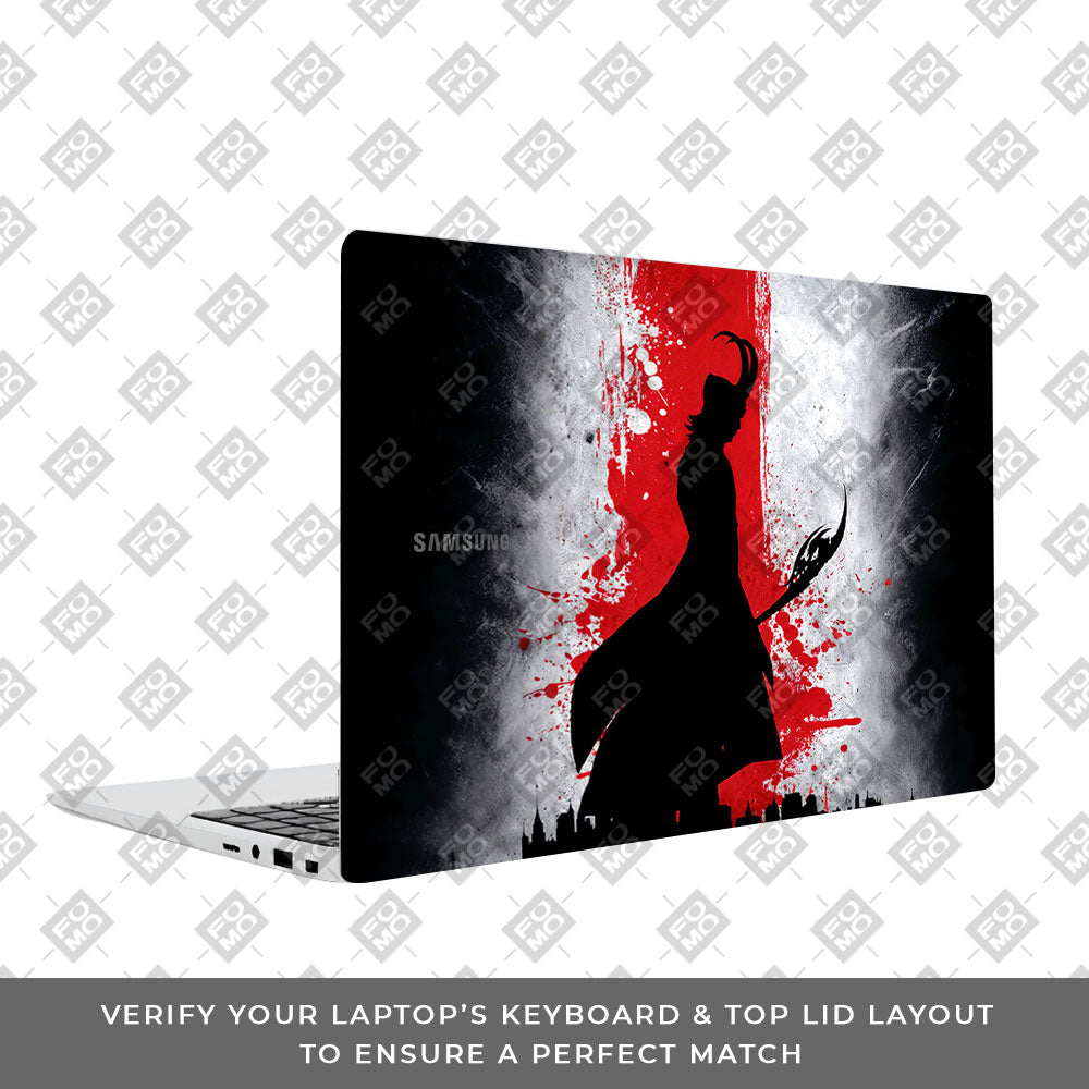 Loki Silhouette Red Strike Samsung Galaxy Book 4 15.6 Laptop Skin