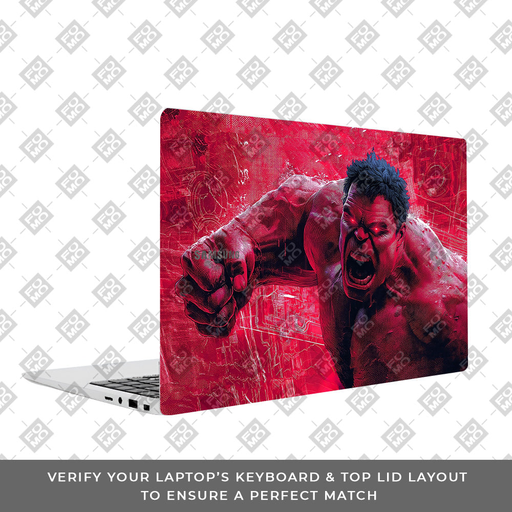 Gamma Rage Red Hulk Samsung Galaxy Book 4 15.6 Laptop Skin