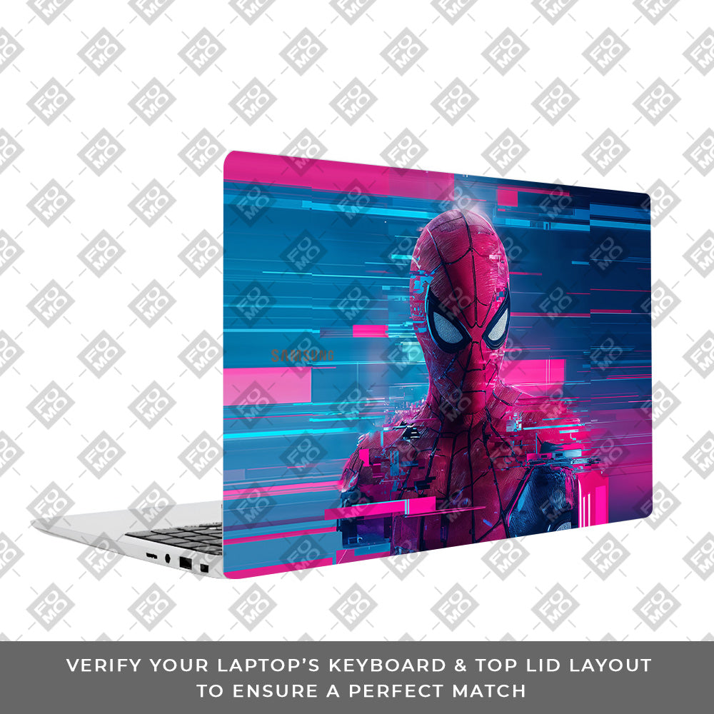 Glitch Spider Neon Web Samsung Galaxy Book 4 15.6 Laptop Skin