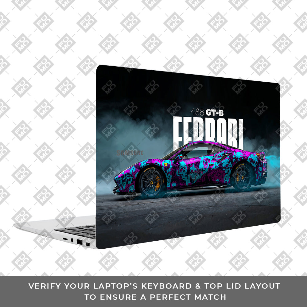 Psycho Drive Ferrari 488 Samsung Galaxy Book 4 15.6 Laptop Skin