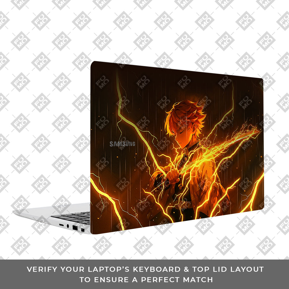 Thunder Soul Lightning Zenitsu Samsung Galaxy Book 4 15.6 Laptop Skin