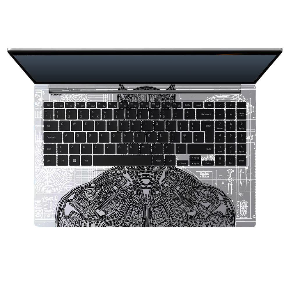 Transparent Black Panther Techshell Samsung Galaxy Book 4 15.6 Laptop Skin