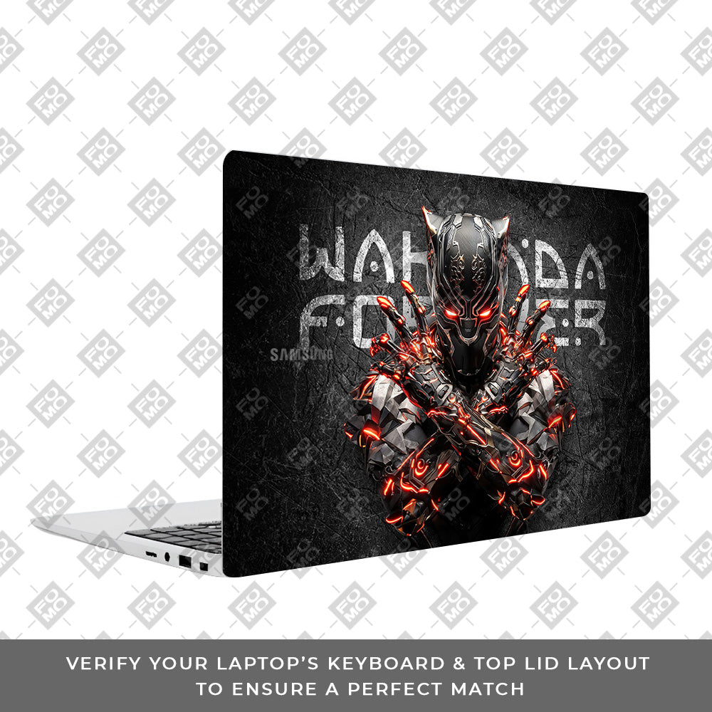 Black Panther Glowing Fury Samsung Galaxy Book 4 15.6 Laptop Skin
