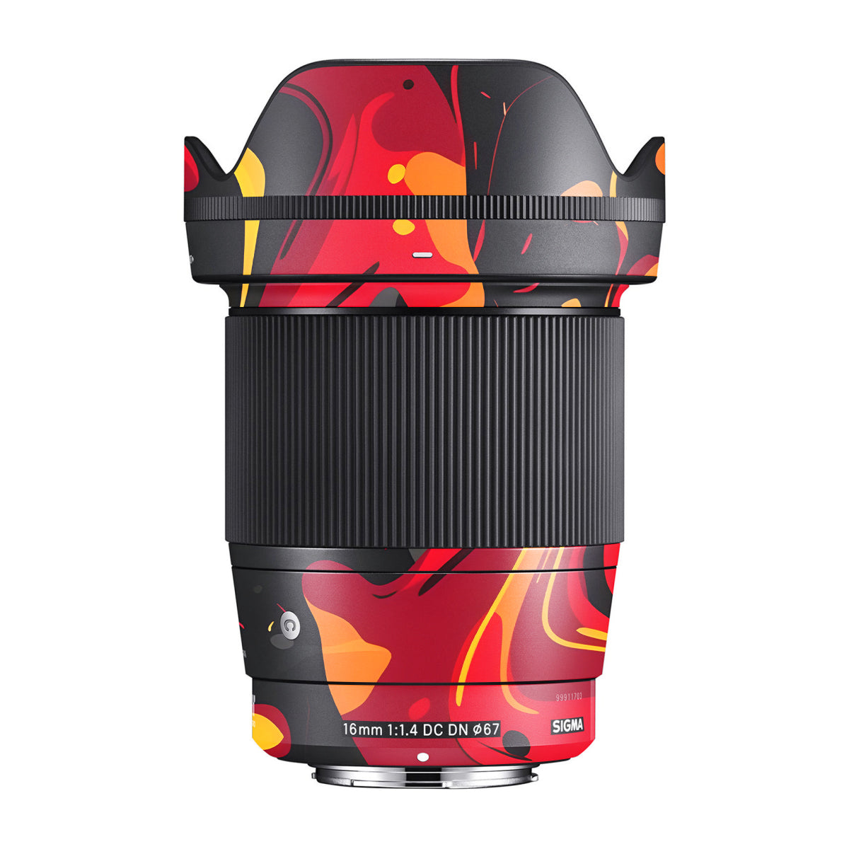 Lava Burst Sigma 16mm F/1.4 DC DN Camera Lens Skin