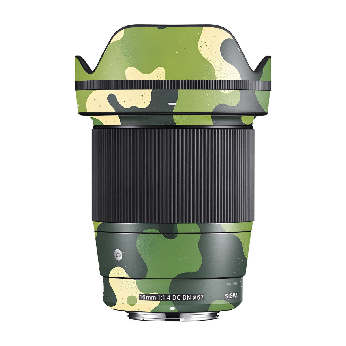 Camouflage Pattern Sigma 16mm F/1.4 DC DN Camera Lens Skin