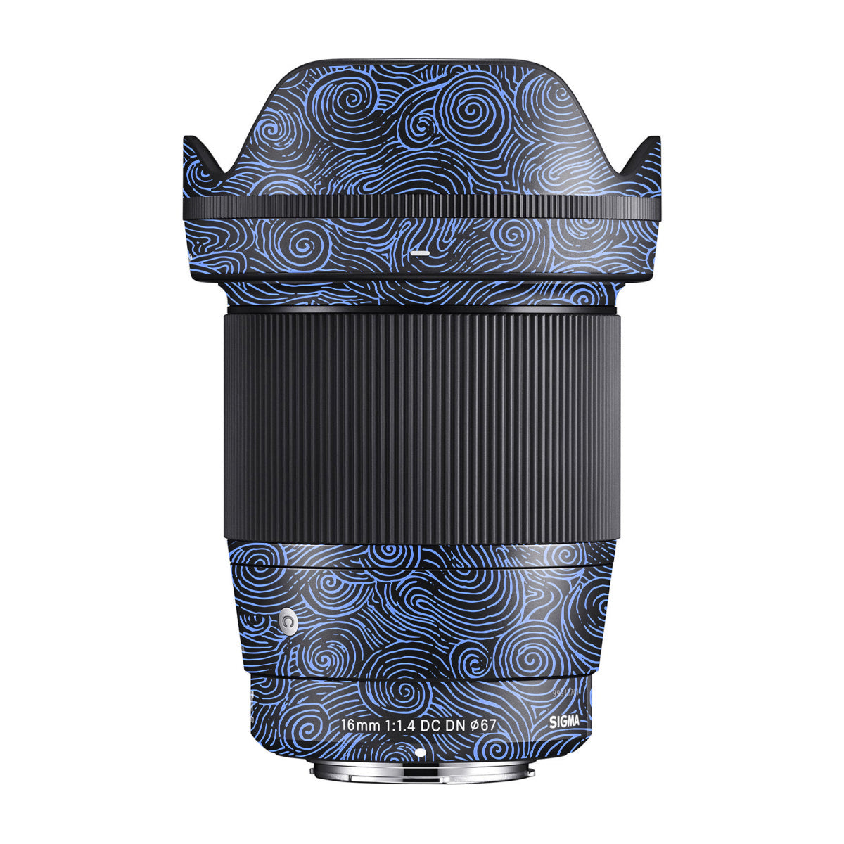 Blue Spirals Sigma 16mm F/1.4 DC DN Camera Lens Skin