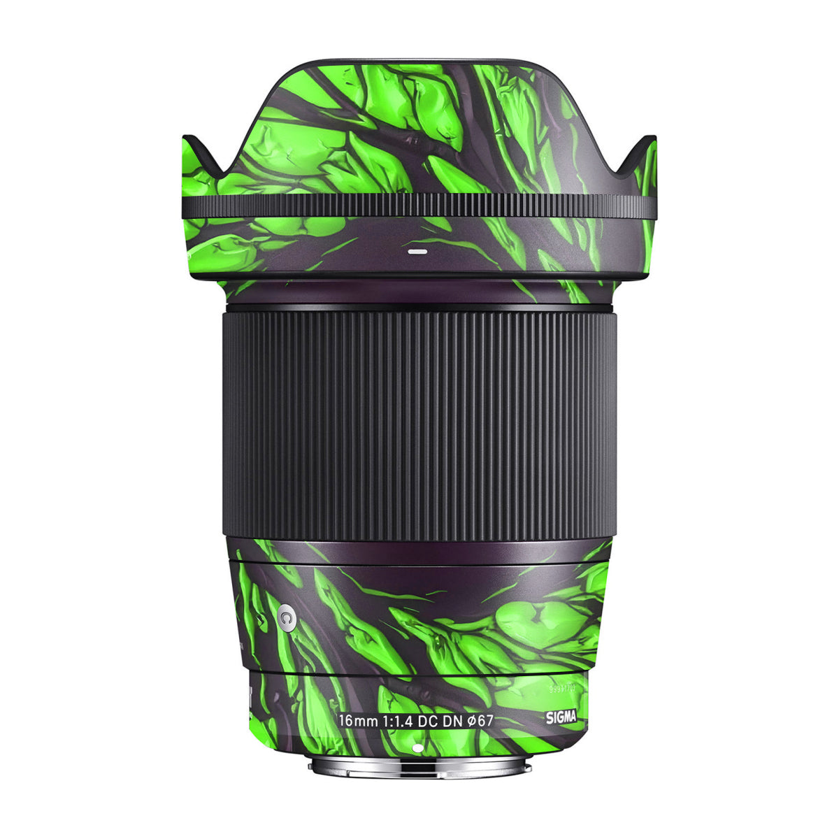 Venom Green Sigma 16mm F/1.4 DC DN Camera Lens Skin