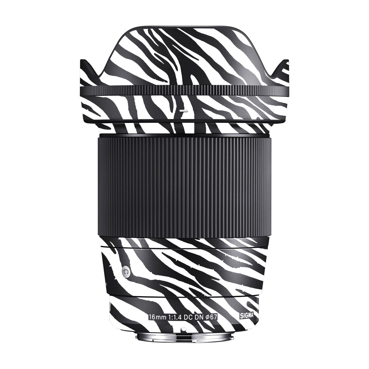 Classic Zebra Stripes Sigma 16mm F/1.4 DC DN Camera Lens Skin