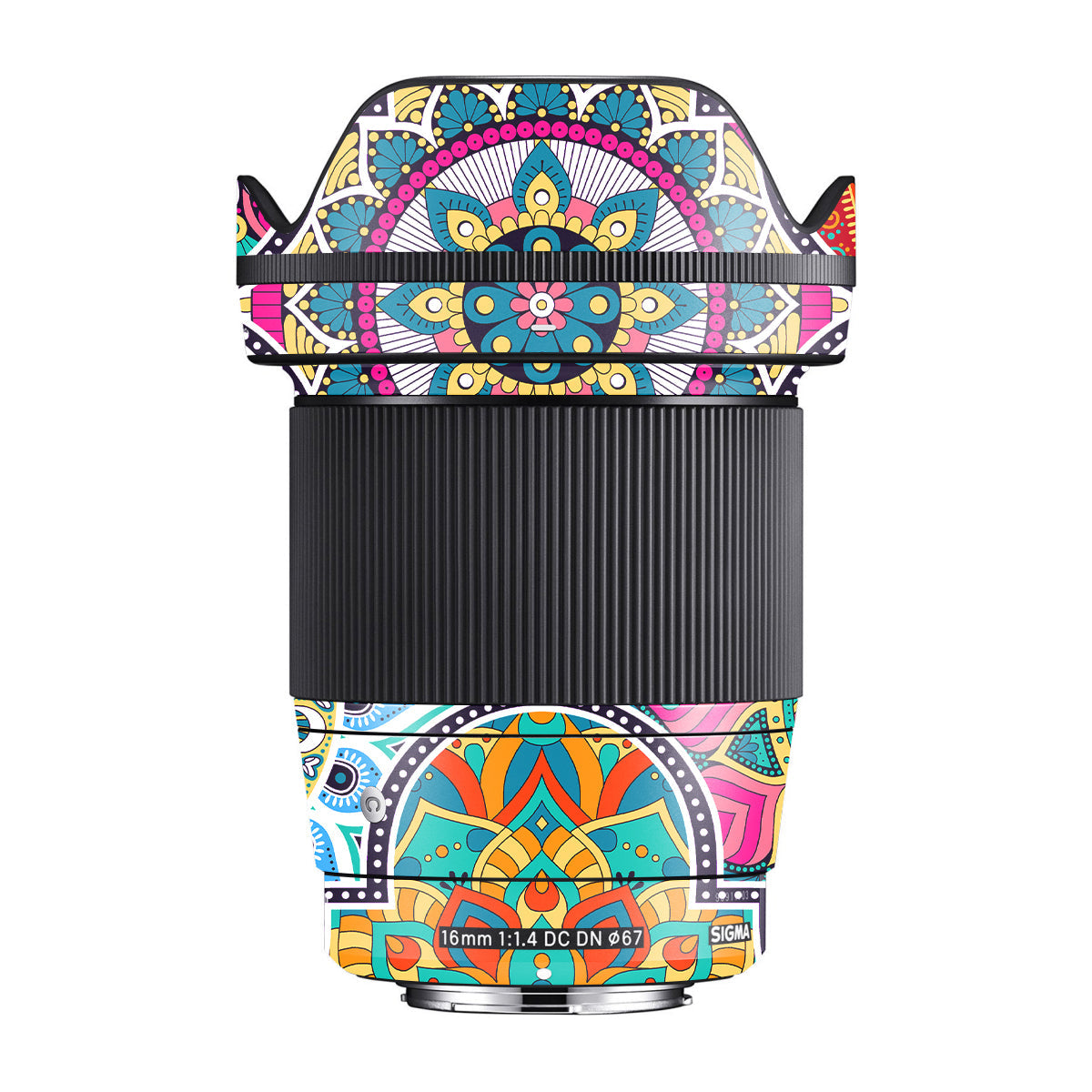 Boho Mandala Tile Pattern Sigma 16mm F/1.4 DC DN Camera Lens Skin