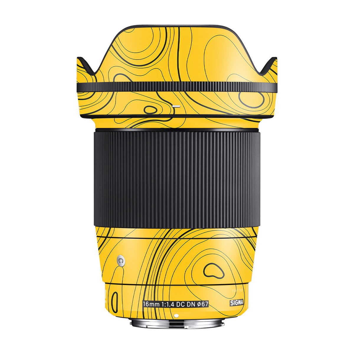 Topographic Map Pattern Sigma 16mm F/1.4 DC DN Camera Lens Skin