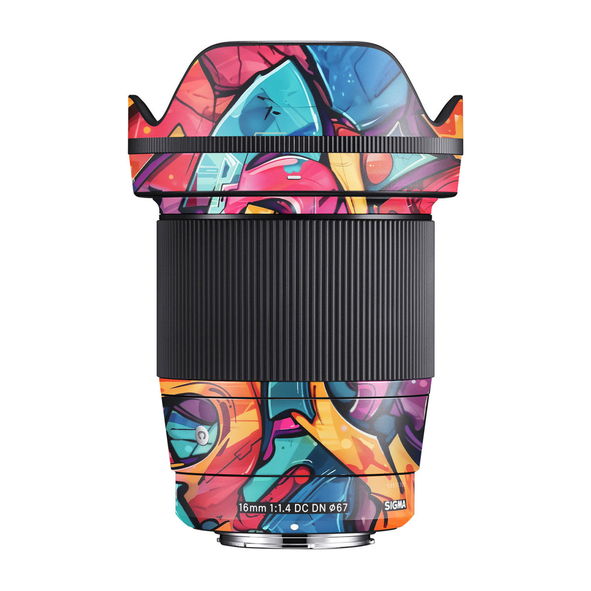 Urban Graffiti Explosion Sigma 16mm F/1.4 DC DN Camera Lens Skin